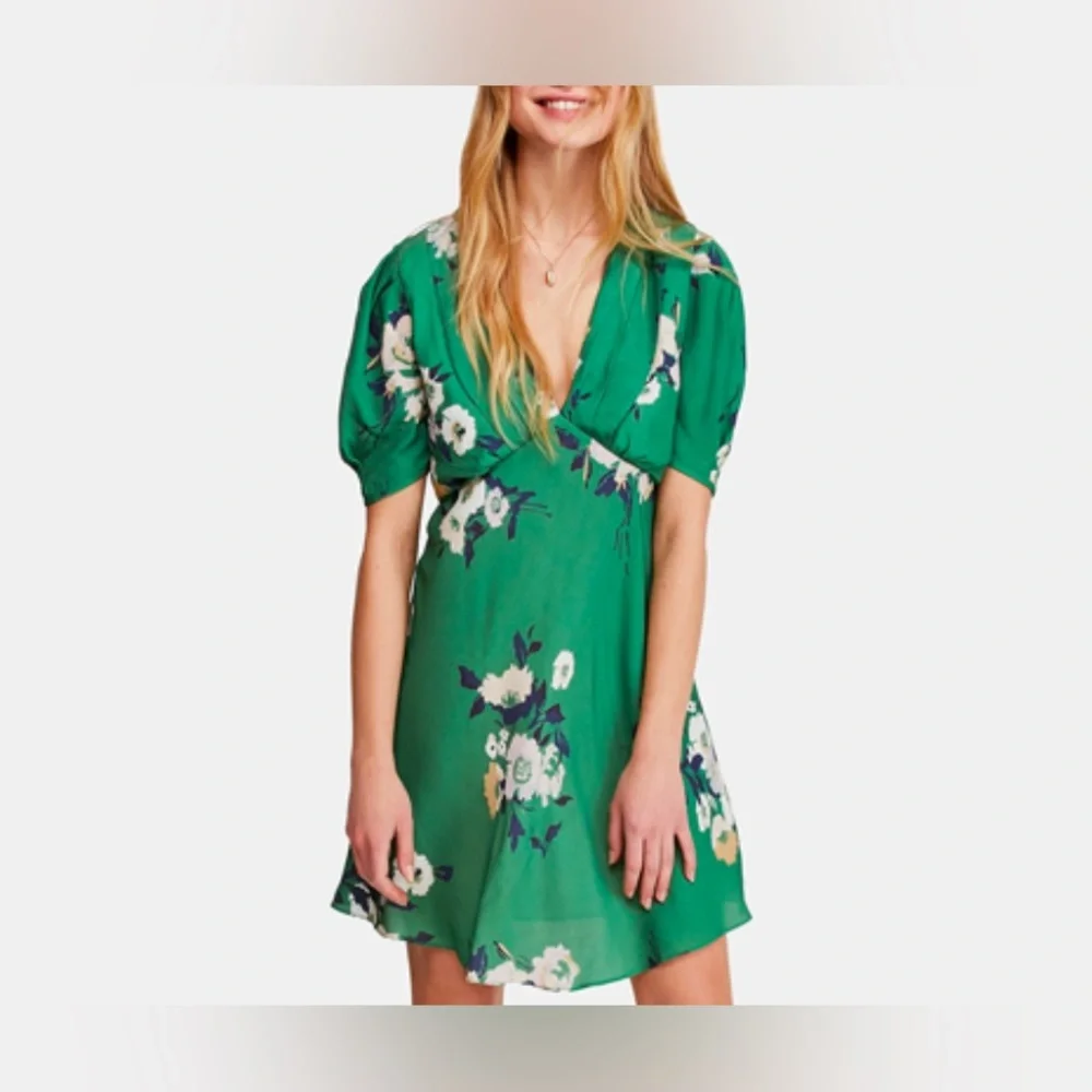 Free People Garden Floral Sleeve Dress Size 6 - Picture 2 of 14